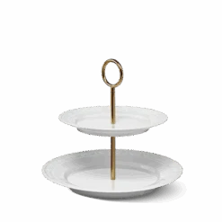 BLANC NOUVEAU Etagere, Klein, Goldenes Gestänge