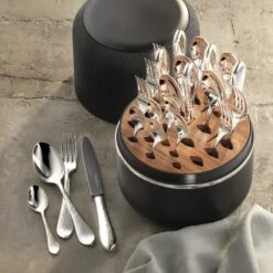 THE BOX Martelé 925 Grillset FROZEN BLACK 24 Tlg. ROBBE BERKING